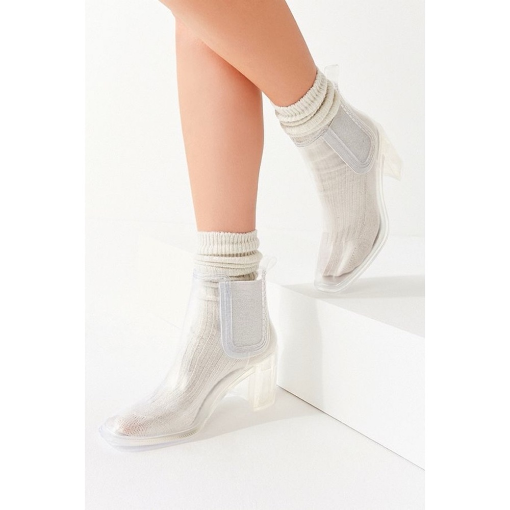 Jeffrey Campbell Hurricane Clear Vinyl Rain Boots - Picture 4 of 16